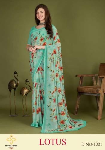 Lotus By Shubh Shree Fancy Digital Printed Saree Collection